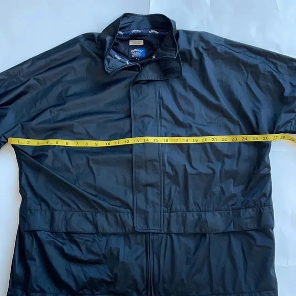 Callaway Golf Windbreaker Full Zip Jacket Black Men’s size L Outerwear - Picture 4 of 14